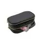 Custom double layer cosmetic bag dopp kit brushes wash bag eco saffiano PU leather make up bags