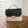 Checked Lock Portable Chain Small Square Bag Small Shoulder Bag Women Shoulder Bag Handbags With Lock