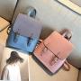 SC041 PU Leather Women Backpack Purses Outdoor Travel Backpack Ladies Waterproof Vintage  Casual Shopping Backpacks