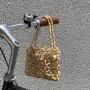 New Wholesale Women's Handbags Fashion Women's Wallets and Handbags Wood Beads Handbags Mini Handwoven Bags