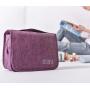 HR032 Hanging Hook Portable Travel Toiletry Bag Waterproof Polyester Makeup Cosmetic Wash Bag Journey Comfortable Storage Bag