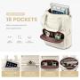 LOVEVOOK 2023 Fashion Diamond Quilted laptop Backpack Cute Girls Travel Work School Bag with USB Port Laptop Backpack for Women
