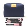 Small canvas makeup bag organizer case oem custom logo cosmetic travel brush make up bags