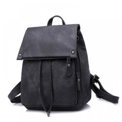 SC040 Outdoor Travel Backpack Ladies Waterproof PU Leather Women Backpack Purses Vintage  Casual Shopping Backpacks