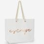 Large Cotton Shopping Craft Beach Cloth Tote with Rope Handles Foldable Gold Stamping Canvas Tote Bags Cheap
