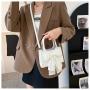 ZR279 Spring 2023 New Fresh Sweet Beauty One Shoulder Crossbody Small Bag Bowknot Portable Fashion Small Square Bag