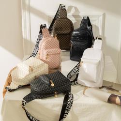 Hot Selling PU Leather Chest Bag Morden Style 2024 Ladies Wholesale Women's Shoulder Crossbody Bag
