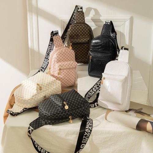 Hot Selling PU Leather Chest Bag Morden Style 2024 Ladies Wholesale Women's Shoulder Crossbody Bag