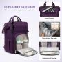 LOVEVOOK Custom logo Waterproof Baby Diaper Bag Travel Diaper Backpack with Changing Pad lightweight travel work mummy nappy bag