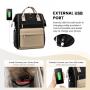 LOVEVOOK Custom logo Large Capacity multifunction nylon USB charger backpack Business Travel Computer Backpack Laptop Backpack