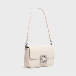 2024 Custom Genuine Leather Crystals Sling Bag For Women Luxury Shoulder Purse