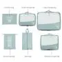 6pcs Waterproof Portable Travel Clothes Luggage Organizer Quilt Blanket Storage Bag Suitcase Pouch Travel Packing Cube Bags