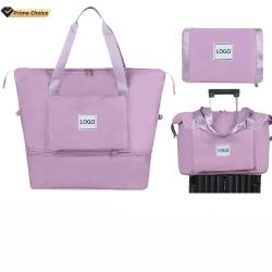 wholesale custom luggage travel bags large capacity portable handbag storage women's large capacity foldable shoulder bag