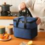 Gelory Hot Sales Large Capacity Square Thermal Insulated Lunch Bento Box Bag Aluminum Foil Thickened Waterproof Lunch Box Bag