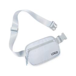 Hot Sale Custom Running Sport Waist Bags Girl White Everywhere Belt Bag With Logo