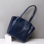 New Designer Wholesale Large Ladies Tote Bags With Custom Printed Logo Vegan Genuine  Leather Fashion Women's Tote Bags