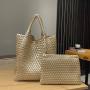 All Hand Woven Tote Women'S Bag 2024 New Fashion Bag Leisure Large Capacity Woven Shoulder Bag Handbag