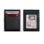 RFID Mens Carbon Fiber Wallet Slim Carbon Fiber Money Clip Wallet