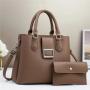 2024 Newest Sequin leather 2 pieces set luxury designer High Quality Fashion Women's handbags for women ladies large purses