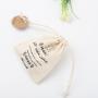 Eco-Friendly Paper Label Cotton Twill Drawstring Soap Packing Bag Natural Cotton Soap Pouch Dust Bag