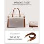 LOVEVOOK custom ladies and girls leather work bags for women Office Handbag large Purse Business 15.6 17in laptop tote Briefcase