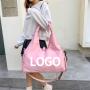 Custom Logo Fitness Nylon Yoga Gym Fitness Bags Waterproof Training Travel Yoga Mat Bag with Shoes Compartment