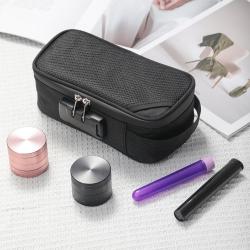 KBW800 Customizable Logo Hot Combination Lock Deodorant Bag Tobacco Pipe Pouch Tobacco Oxford Carrying Smoking Deodorant Kit