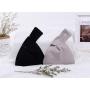Japanese Style Colored Canvas Cotton Knot Wrist Bag Mini Arm Bag for Women for Mobile Phone and Change Carrying