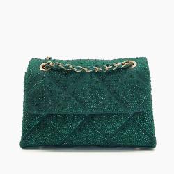 2023 New Arrivals Fashion Beading Women Shoulder Bags Shiny Crossbody Customized Logo Leather Handbags