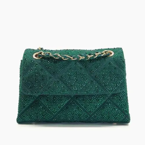 2023 New Arrivals Fashion Beading Women Shoulder Bags Shiny Crossbody Customized Logo Leather Handbags