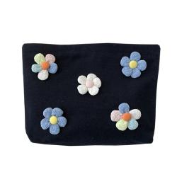 New Daisy Large Capacity Portable Cosmetic Bag Female Flower Dust Storage Bag Women Makeup Bag