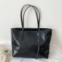 Ladies Shopping Hand Bag Large Capacity PU Leather Tote Handbags Women Shoulder Bags