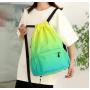 ZWY058 Fashion Simple Sports Men Women Drawstring Bag Nylon Portable Drawstring Shoulder Bag Outdoor Gym Travel Organizer Bag