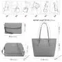 Lovevook High quality wholesale 3 in 1 set crossbody bag popular PU leather ladies tote bags women shoulder handbag set