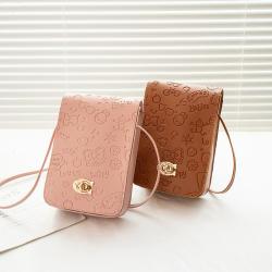 2024 CrossBody PU Mobile Phone Bag Fresh and Sweet One Shoulder Bags for Women Fashionable Womens Messenger Bags