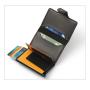 ZR115 European And American Metal Aluminum Box Automatic Pop-up PU Card Bag RFID Credit Card Leather Card Sleeve