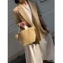 Eco-Friendly Straw Woven Handbag Custom Pattern with Letter Ladies Casual Summer Beach Tote Bag with Handles for Women