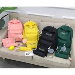 3 In1 Backpack New Korean Backpack Fashionable Schoolbag For Primary And Secondary School Students Large Capacity Travel Bag