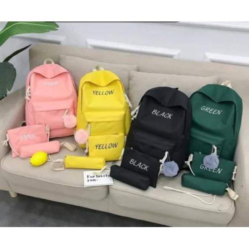 3 In1 Backpack New Korean Backpack Fashionable Schoolbag For Primary And Secondary School Students Large Capacity Travel Bag