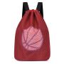 HR152 Trendy Casual Drawstring Basketball Storage Training Backpack Oxford Fitness Students Football Bag Mesh Pocket Shoe Bag