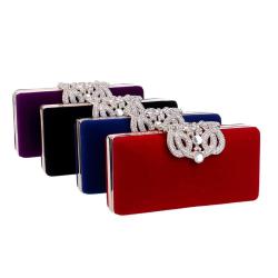 New women luxury evening bag high quality 4colors lady party chain clutch bag