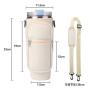 2024 Hot Sale 40 OZ Neoprene Shoulder Strap Tumbler Cup Water Bottle Carrier Crossbody Sling Holder Bag with Zipper Phone Pocket