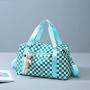 Checkerboard Travel Fitness Wet Separation Short Trips Large Capacity Duffel Bag Wholesale Waterproof Bag