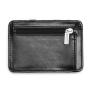 CUIKCA HF005 Magic Wallet Thread Unisex Wallet Magic Money Clip Zipper Purse Slim Leather Wallet Business ID Credit Card Case