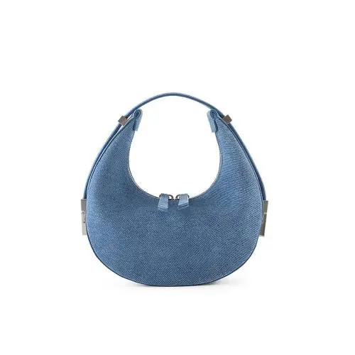 Fashion Luxury Classic Denim Fabric Women Handbags Washable Pu Veagn Leather Stylish Hobo Bags Custom Logo Ladies Shoulder Bag