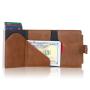 OEM/ODM metal card holder wallet leather aluminum card wallet purse rfid metal wallet