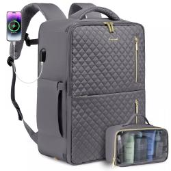LOVEVOOK large capacity 40L Airline Approved Carry On Backpack Expandable 17 in casual Laptop travel Backpack bags for women men