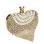 Hot sale gold rhinestone tassel pearl bag handbag metal chain shoulder clutch evening bags for wholesale