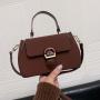 Cross Section Square Women Handbags Ladies Bags Pure Color Fashion Women Bags Pu Leather Women's Shoulder Bags JY220822