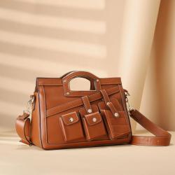 High Standard Best Selling Customized Color Ladies Bag pockets Handbag for women unique design multi function shoulder bag 31 cm